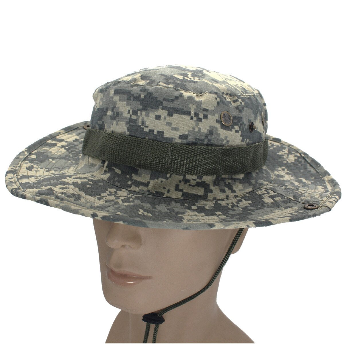 Men's Camouflage Safari Hat - Blue Force Sports