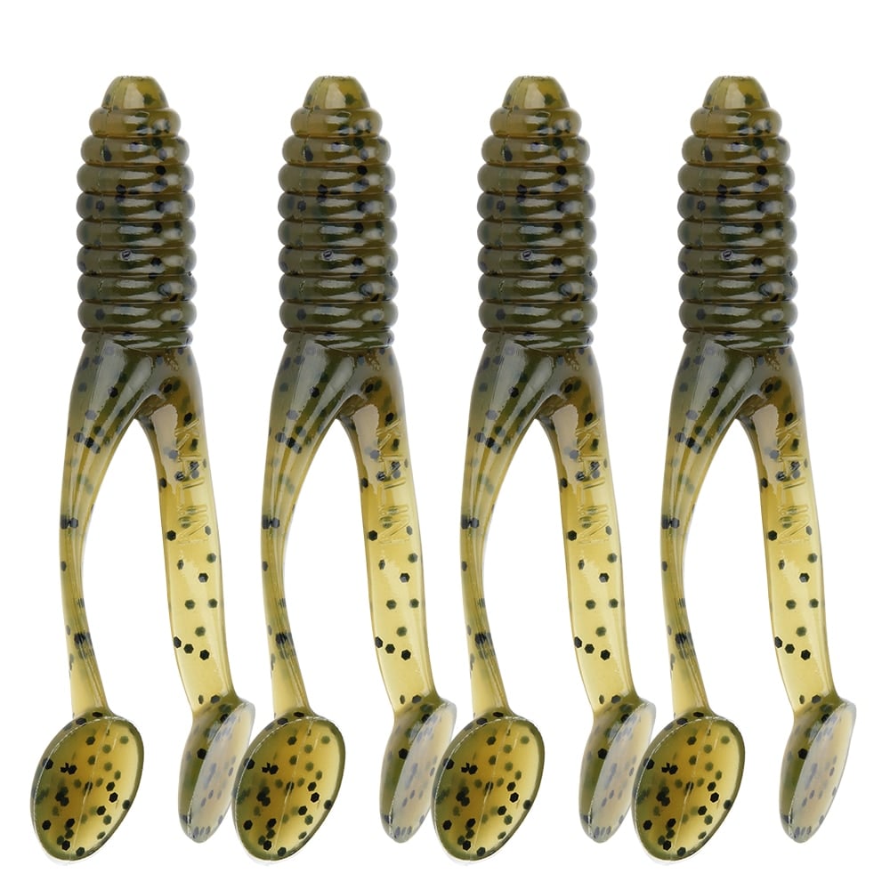 Double Tail Soft Worm Fishing Lures Set - Blue Force Sports