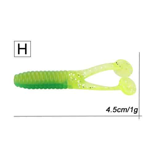 Double Tail Soft Worm Fishing Lures Set - Blue Force Sports