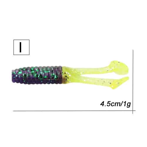 Double Tail Soft Worm Fishing Lures Set - Blue Force Sports