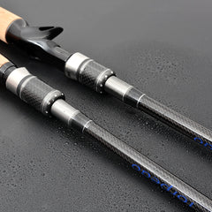 Long Carbon Fiber Spinning & Casting Rod with Case - Blue Force Sports