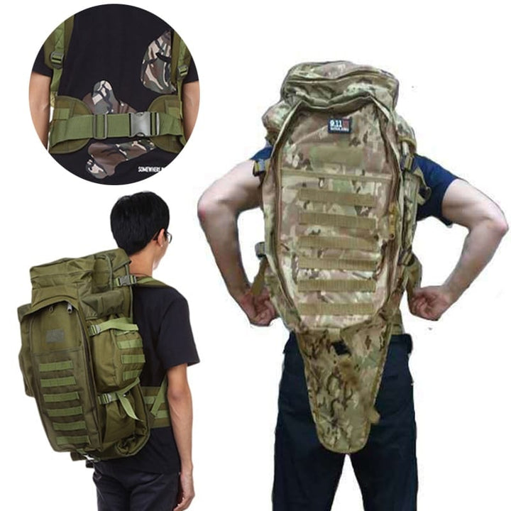 60L Outdoor Waterproof Military Backpacks - Blue Force Sports