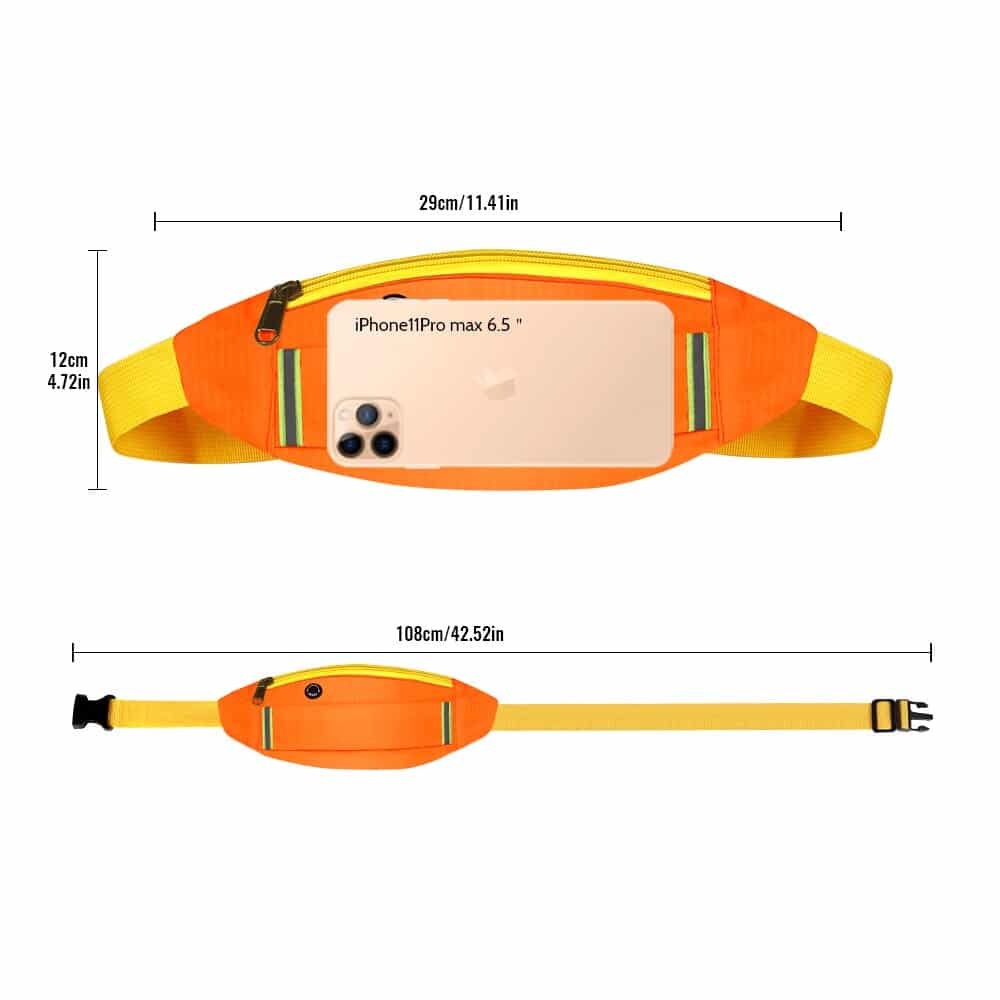 Reflective Running Waist Bag - Blue Force Sports