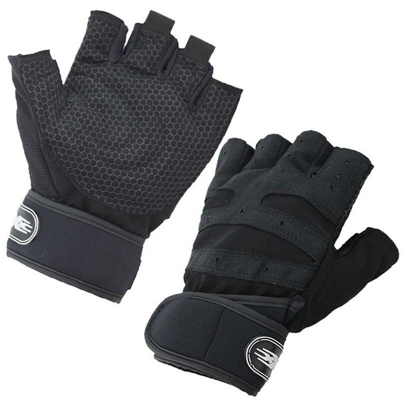 Men's Half Finger Fitness Gloves with Silicone Pads - Blue Force Sports