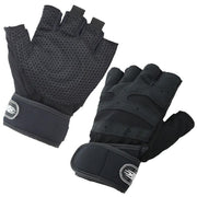 Men's Half Finger Fitness Gloves with Silicone Pads - Blue Force Sports