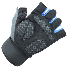 Half-Finger Workout Gloves - Blue Force Sports