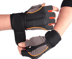Half-Finger Workout Gloves - Blue Force Sports