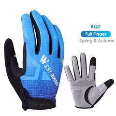 Half Finger Bike Gloves - Blue Force Sports
