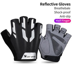 Half Finger Bike Gloves - Blue Force Sports