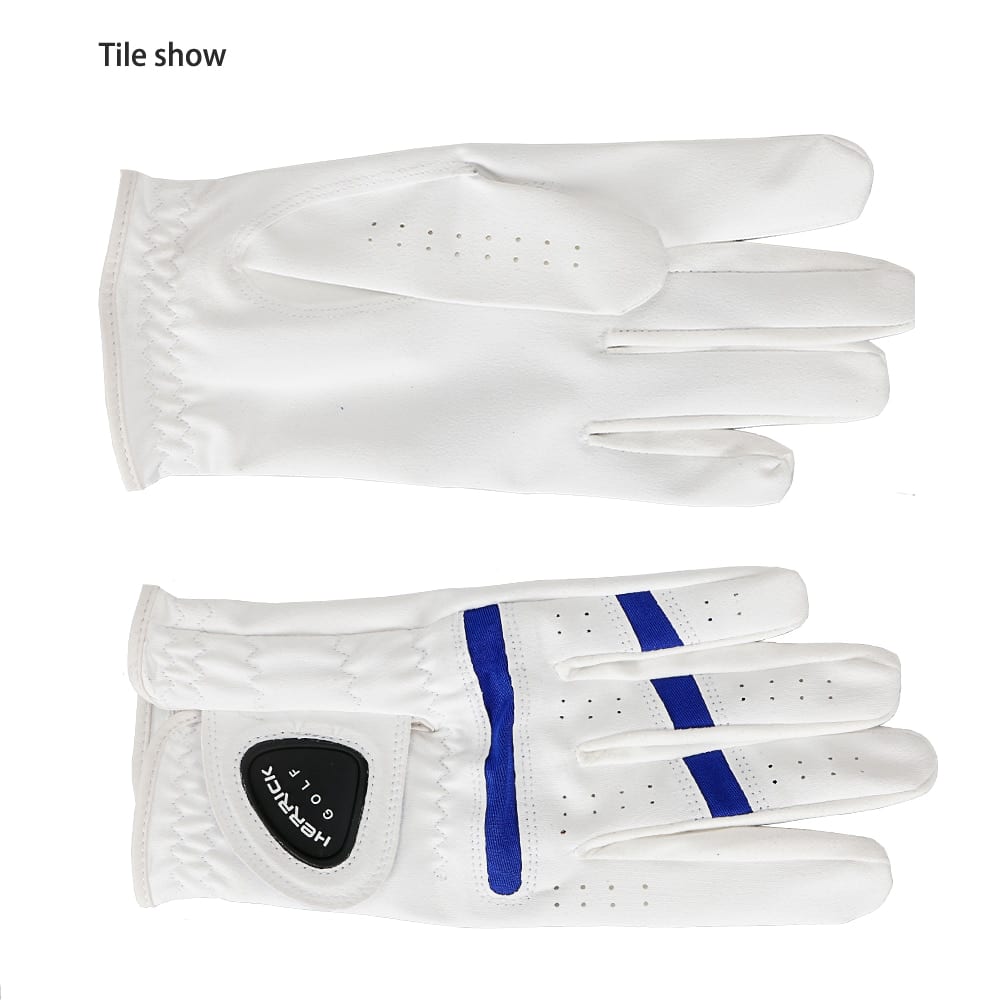 Men's White Golf Glove - Blue Force Sports