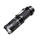 Waterproof Zoomable Bicycle LED Flashlight with Adjustable Focus - Blue Force Sports