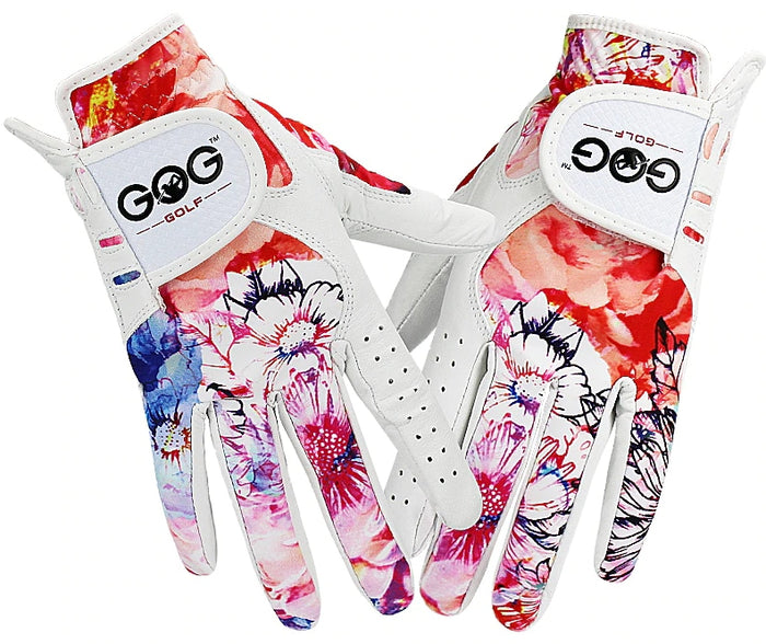 Floral Pattern Golf Gloves - Blue Force Sports