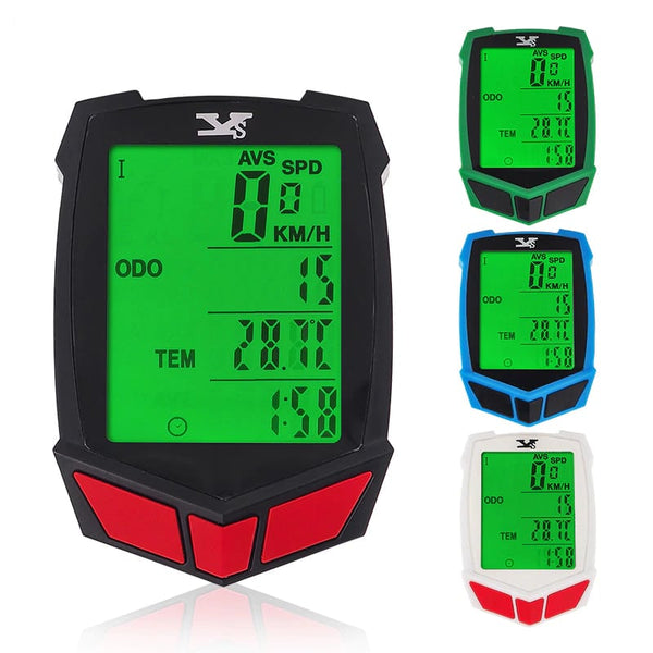 Wireless Mini Bicycle Speedometer Computer - Blue Force Sports