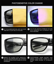 Sport Photochromic Polarized Cycling Glasses - Blue Force Sports