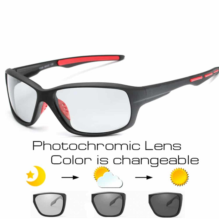 Sport Photochromic Polarized Cycling Glasses - Blue Force Sports
