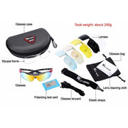 5 Lenses Outdoor Cycling Glasses - Blue Force Sports