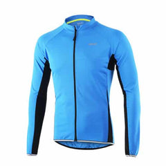 Men's Long & Short Sleeve Cycling Jersey with Zipper - Blue Force Sports