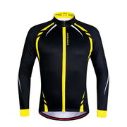 Windproof Colorful Men's Thermal Cycling Jacket - Blue Force Sports