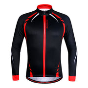 Windproof Colorful Men's Thermal Cycling Jacket - Blue Force Sports