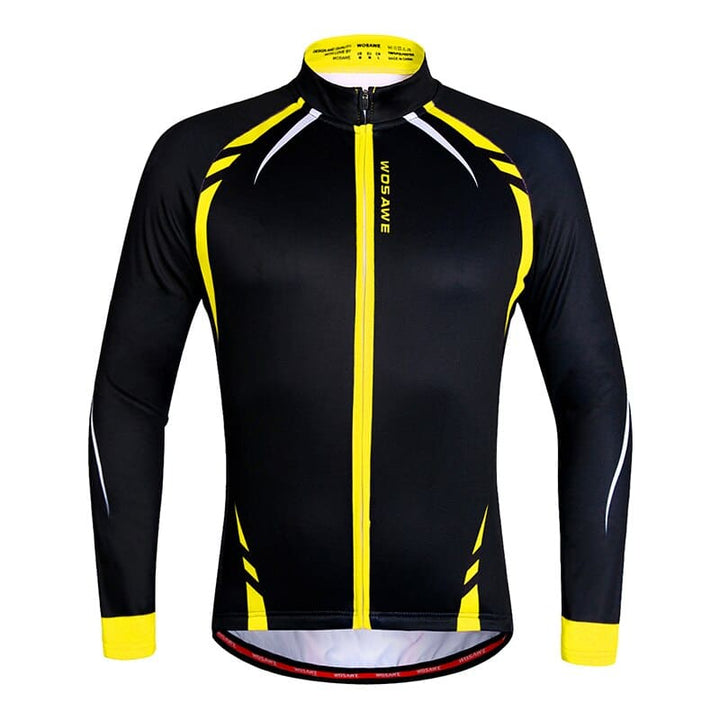 Windproof Colorful Men's Thermal Cycling Jacket - Blue Force Sports