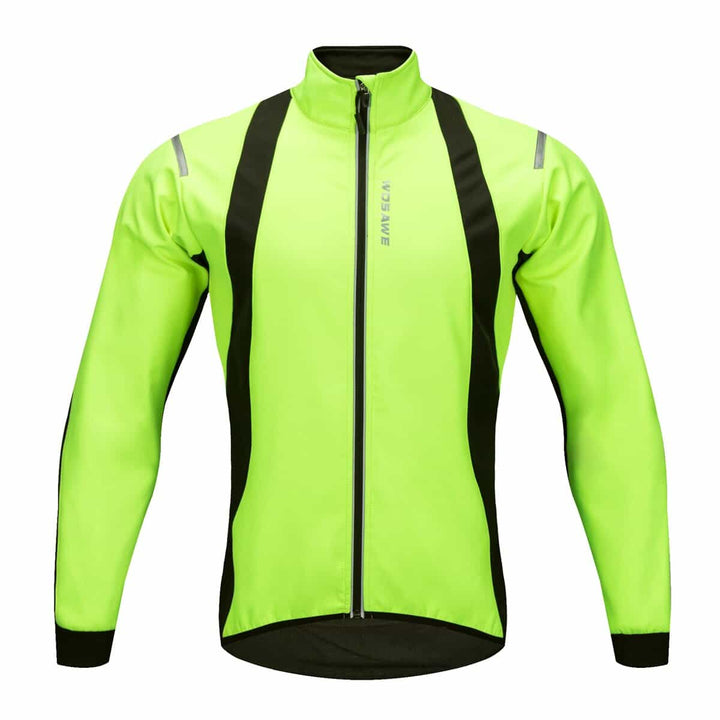 Windproof Colorful Men's Thermal Cycling Jacket - Blue Force Sports
