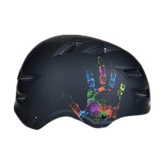 Colorful Handprint Men's Cycling Helmet