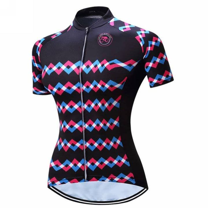 Professional Summer Quick-Drying Women's Cycling Jersey - Blue Force Sports