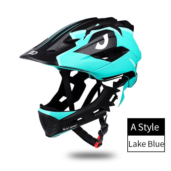 Kid's Extended Design Sports Helmet - Blue Force Sports