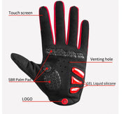 Two tone Design Thermal Bike Gloves - Blue Force Sports