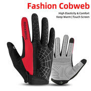 Two tone Design Thermal Bike Gloves - Blue Force Sports