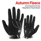 Two tone Design Thermal Bike Gloves - Blue Force Sports