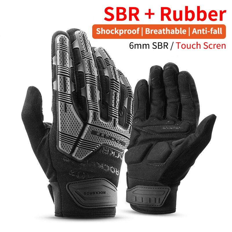 Two tone Design Thermal Bike Gloves - Blue Force Sports