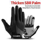 Two tone Design Thermal Bike Gloves - Blue Force Sports