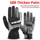 Two tone Design Thermal Bike Gloves - Blue Force Sports