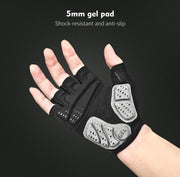 Half Finger Anti-Slip Bicycle Gloves for Sport - Blue Force Sports