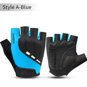 Half Finger Anti-Slip Bicycle Gloves for Sport - Blue Force Sports