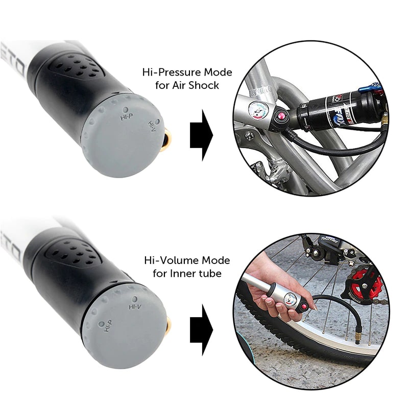 Mini Portable Bicycle Pumps - Blue Force Sports