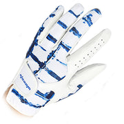 Left-Handed Genuine Leather Golf Glove - Blue Force Sports