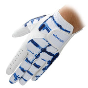 Left-Handed Genuine Leather Golf Glove - Blue Force Sports