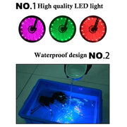 Waterproof Colorful Bright Bicycle LED Lights 20 Pcs Set - Blue Force Sports