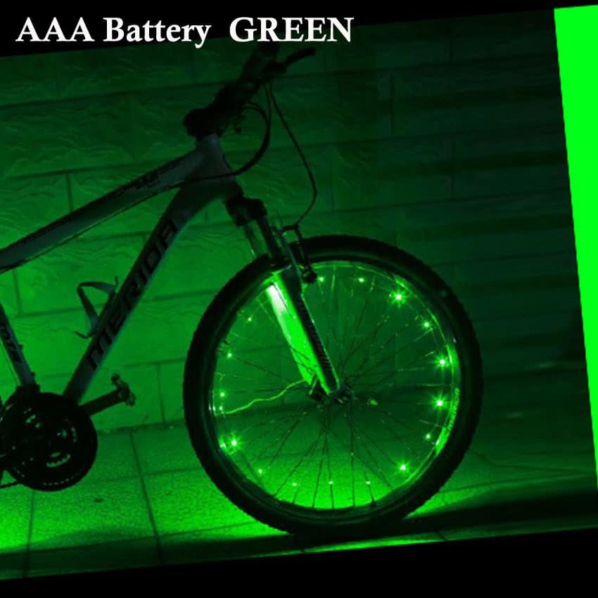 Waterproof Colorful Bright Bicycle LED Lights 20 Pcs Set - Blue Force Sports