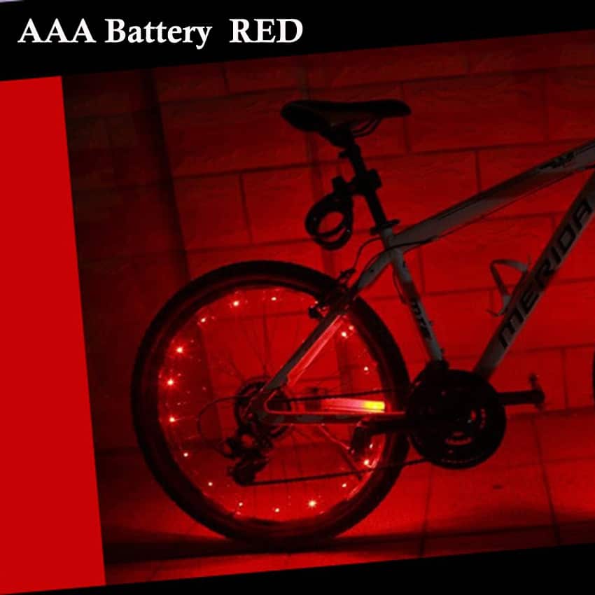 Waterproof Colorful Bright Bicycle LED Lights 20 Pcs Set - Blue Force Sports