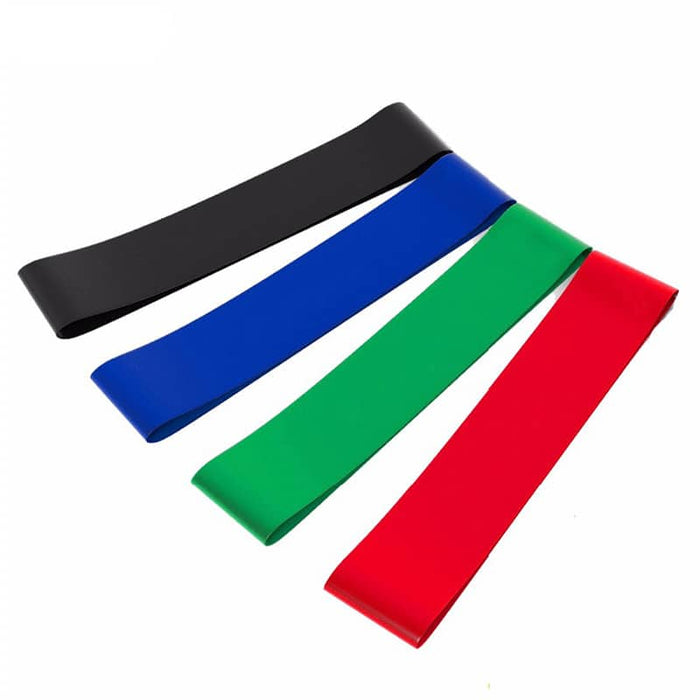 Colorful Elastic Resistance Bands 4 Pcs Set - Blue Force Sports