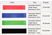 Colorful Elastic Resistance Bands 4 Pcs Set - Blue Force Sports