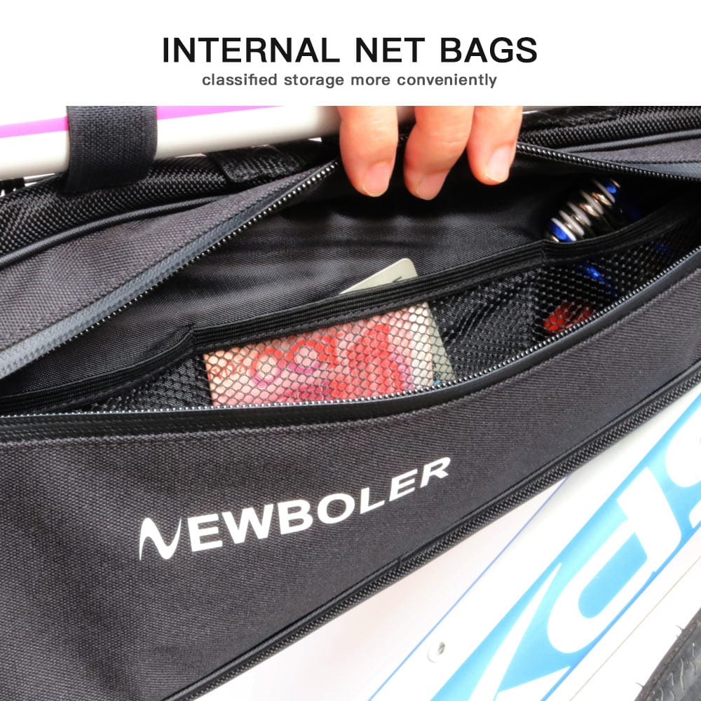 Waterproof Anti-Wear Reflective Bicycle Triangle Bag - Blue Force Sports