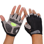 Gel Padded Half Finger Sports Gloves - Blue Force Sports