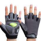 Gel Padded Half Finger Sports Gloves - Blue Force Sports