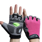 Gel Padded Half Finger Sports Gloves - Blue Force Sports