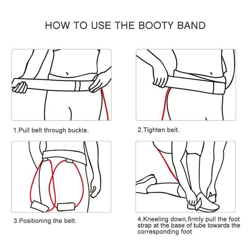 Resistance Bands Booty Trainer - Blue Force Sports