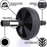 Muscle Abs Black Roller - Blue Force Sports